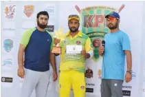  ??  ?? Man of the match Arif Malik.