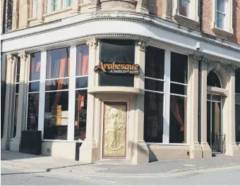  ??  ?? Egyptian restaurant Arabesque in High Street West.