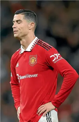  ?? ?? Cristiano Ronaldo’s future at Manchester United looks over.