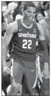  ?? AP/AL GOLDIS ?? Michigan State sophomore Miles
Bridges was named to The Associated Press preseason All-America team.