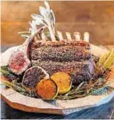  ?? AVA. COURTESY AVA MEDITERRAE­GEAN ?? Rack of marinated New Zealand lamb from