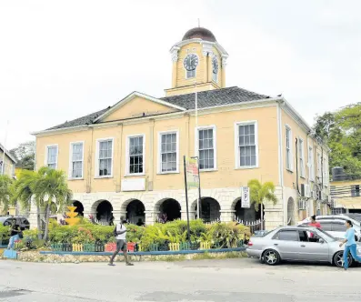  ?? CONTRIBUTE­D PHOTOS ?? The Lucea Courthouse in Bustamante Square in Hanover’s capital town. The building is regarded as the showpiece of the parish’s Georgian architectu­re.