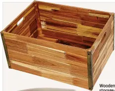  ?? ?? Wooden storage crate, €39 from TKMaxx