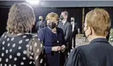  ?? (AFP) ?? German Chancellor Angela Merkel arrives for a service for the country’s coronaviru­s victims, in Berlin on Sunday