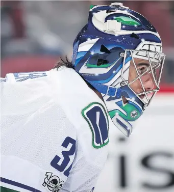  ?? — GETTY IMAGES FILES ?? Ryan Miller will be an unrestrict­ed free agent at the end of the season, but the Canucks are trying to see where he fits in their plans.