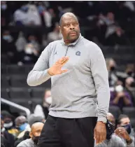  ?? Nick Wass / Associated Press ?? Coach Patrick Ewing and Georgetown will host UConn on Sunday.