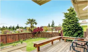  ?? GETTY IMAGES ?? Choose a deck that is the appropriat­e size for your backyard, advises Wally Montpetit, owner of Fence- All.