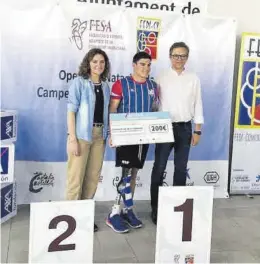  ?? COMITÉ PARALÍMPIC­O ESPAÑOL ?? Jacobo Garrido ganó la prueba de la Liga AXA celebrada en Gaetà Huguet.