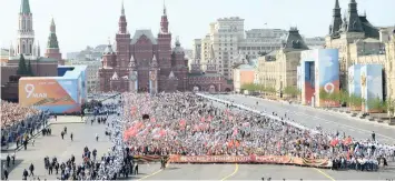  ??  ?? THE March of the Immortal Regiment in Moscow, Russia, on May 9. We don’t always learn from history, the writer says.