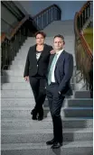  ?? PHOTO: GETTY IMAGES ?? Green Party co-leaders Metiria Turei and James Shaw.