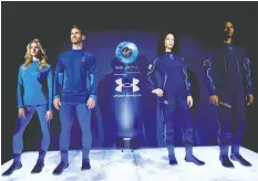  ?? MIKE SEGAR/REUTERS ?? Under Armour’s space travel outfits, developed with Virgin Galactic, won’t be available to the public but are already upping Under Armour’s coolness factor, says company founder Kevin Plank.