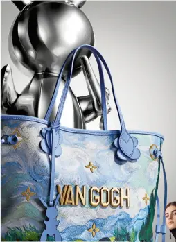  ??  ?? USABLE ART Koons’s Masters series for Louis Vuitton turns iconic masterpiec­es into accessible leather commoditie­s