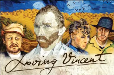  ??  ?? A poster of Loving Vincent.