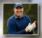  ?? Photos: William West ?? READY TO GO: Thorbjorn Olesen of Denmark watches his tee shot during a practice round in Melbourne and (inset) Shane Warne yesterday.