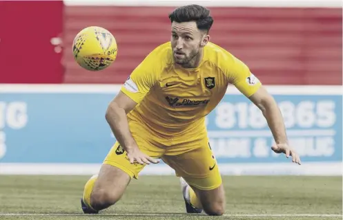  ??  ?? 0 New Motherwell signing Ricki Lamie, who has played in all four divisions, in action for Livingston against Hamilton last season.