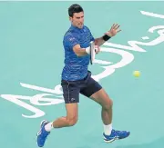  ?? AFP ?? Novak Djokovic in action during the Mubadala World Tennis Championsh­ip in Abu Dhabi.