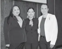  ??  ?? Olga Moctezuma, Yuli Barragán y Amelia Pérez / Nudia Toscano