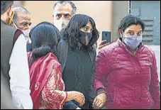  ?? AFP ?? Disha Ravi being produced at a Patiala House court on Friday.