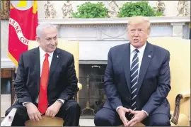  ?? PHOTO: GETTY IMAGES ?? Mr Netanyahu with President Trump