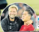  ??  ?? ROBBY DAZZLER Klopp is full of praise for Firmino over his handling of the Holgate inquiry
