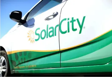 ??  ?? A SolarCity vehicle is shown in San Diego, California. — Reuters photo