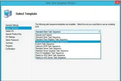  ??  ?? Windows aktualisie­ren: Die Vorlage „Standard Client Upgrade Task Sequence“konfigurie­rt die Deployment-Freigabe für das Upgrade von PCs über das Netzwerk.