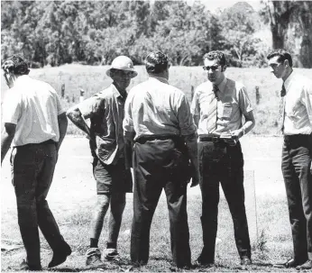  ??  ?? Detectives at the scene in Ormeau where the body of Gabriele Jahnke was discovered.