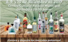  ??  ?? La segunda edición de la Feria del Mezcal se realizará del 8 al 10 de diciembre en la plaza principal de la capital del estado.