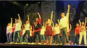  ?? PHOTO BY CHERYL THORNBURG ?? Talented young performers from all over Berks County rocked the Miller center with Disney’s “Camp Rock.”