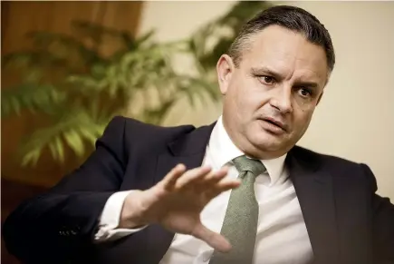  ?? ROBERT KITCHIN/STUFF ?? Climate Change Minister James Shaw: In a decade or so’s time, will the public be praising or cursing his contributi­ons to climate policy?