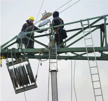  ?? Foto: dpa/Patrick Pleul ?? Die Uckermarkl­eitung darf vorerst nicht gebaut werden.