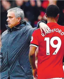  ??  ?? Mourinho deu 38’ a Rashford nos últimos três jogos