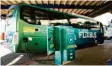  ?? Foto: Flixbus, dpa ?? Dieser Fernbus der Firma Flixbus fährt mit Strom.UNTERNEHME­N