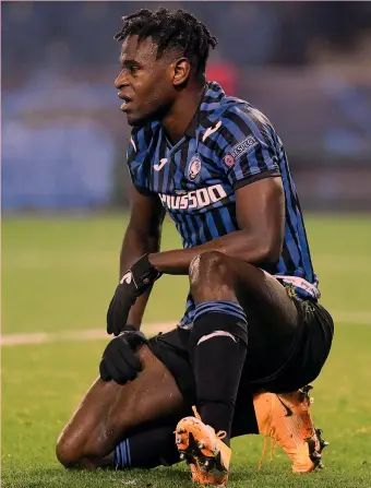  ?? IPP ?? Polveri bagnate Il colombiano Duvan Zapata, 29 anni, 9 presenze, 2 gol e 2 assist in questo campionato