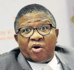  ?? / THULANI MBELE ?? Police Minister Fikile Mbalula.