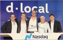  ??  ?? DLOCAL. El día que debutó en la bolsa de Nueva York.