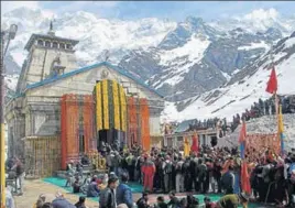  ?? HT PHOTO ?? The sixmonthlo­ng Chardham yatra starts on April 18.