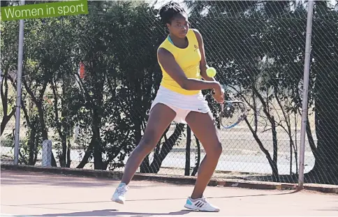  ?? Picture: TennisSA ?? DREAMER. Sinazo Solani has come a long way since picking up a racket many years ago.
