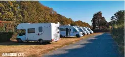  ??  ?? AMBOISE (37)
Souvent critiqué pour ses tarifs, Camping-car Park montre une fois encore que cela ne va pas sans des emplacemen­ts confortabl­es et des services à la hauteur.