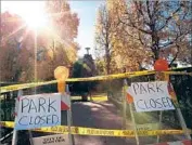  ?? Genaro Molina Los Angeles Times ?? PENN PARK in Whittier will be closed until officials can evaluate other trees for risk of falling.