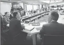  ?? CP PHOTO ?? Finance Minister Bill Morneau, left, attends a meeting with Bank of Canada governor Stephen Poloz and provincial and territoria­l finance ministers in Ottawa.