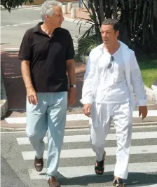  ?? Rex ?? Dominique de Villepin, left, former French prime minister, with Alexandre Djouhri in 2009