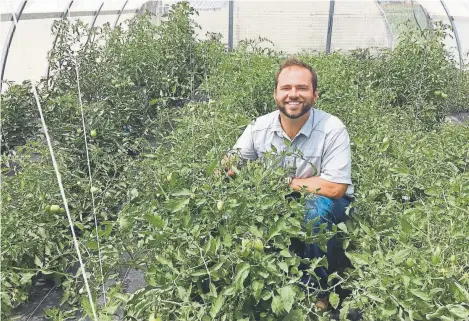  ?? Provided by CSU Specialty Crops Program ?? Tyler Mason, a doctoral student at Colorado State University, wants farmers and gardeners to get great taste and great production from their organic vegetables.