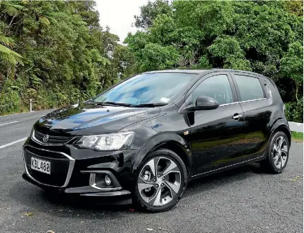  ??  ?? Facelifted Barina gains more convention­al headlights, Camaro-like styling detail and daytime running lights.