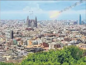  ?? HISTORIA ?? Simulación del impacto de un meteorito en la Sagrada Família