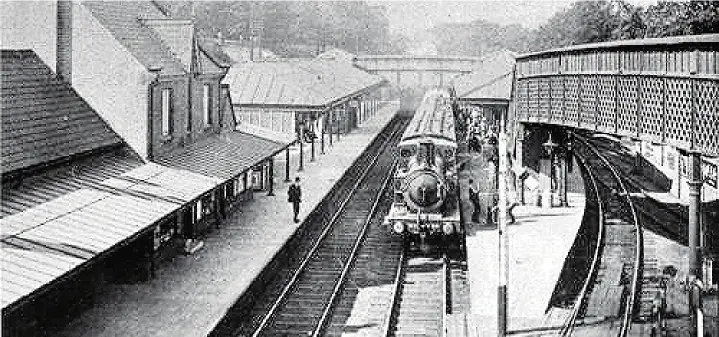 ??  ?? Historic picture of Marple Station from the Marple station website at visitmarpl­e.co.uk/photos