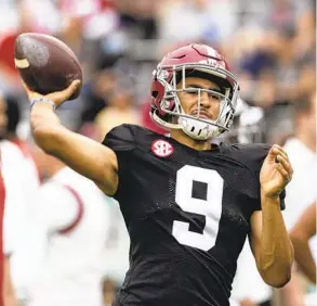  ?? VASHA HUNT AP ?? The NIL investment­s companies made on quarterbac­k Bryce Young, was making big money before he ever played a game for Alabama, paid off in a Heisman Trophy.