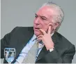  ??  ?? MANDATARIO. Michel Temer, el mandamás de Brasil.