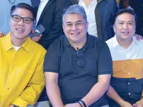  ??  ?? Miguel Pastor, JC Buendia, Arnold Vegafria