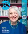  ?? ?? Liz Lochhead then and now in today’s P.S.